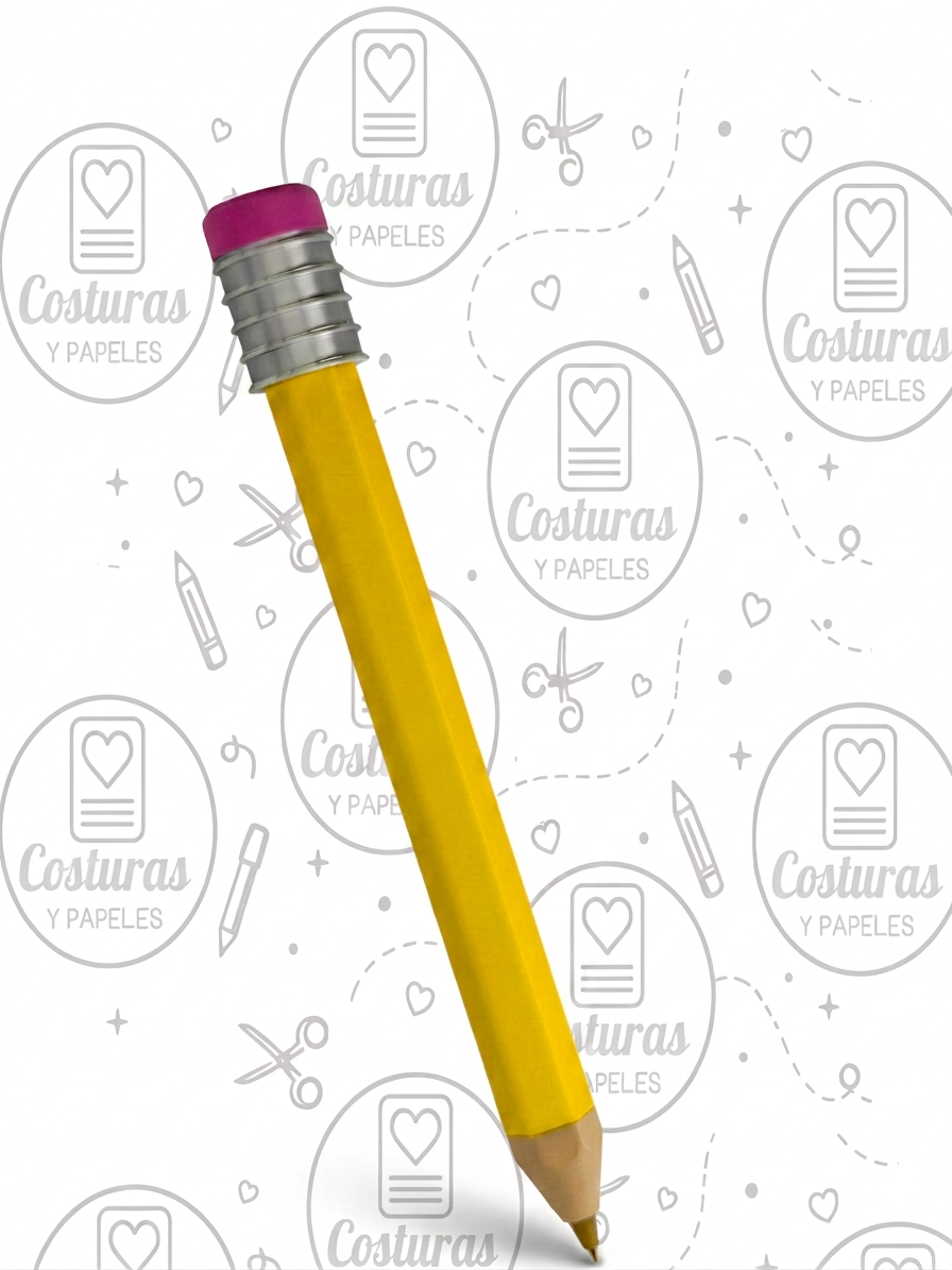 Bolígrafo Lápiz Gigante Reutilizable PERSONALIZABLE CON NOMBRE