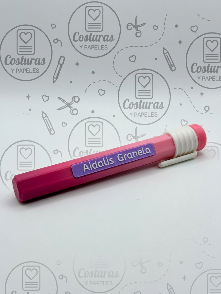 Bolígrafo Lápiz Gigante Reutilizable PERSONALIZABLE CON NOMBRE