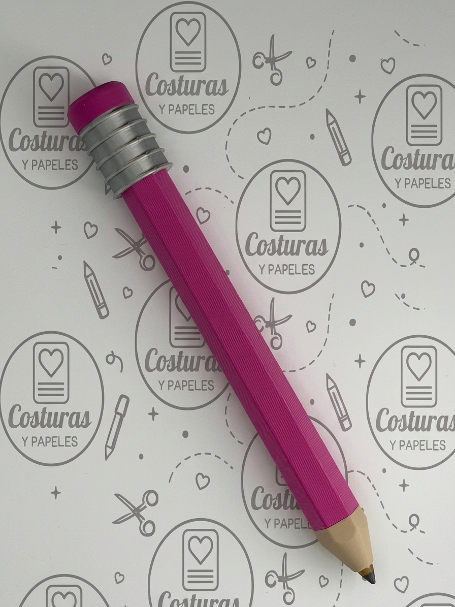 Bolígrafo Lápiz Gigante Reutilizable PERSONALIZABLE CON NOMBRE