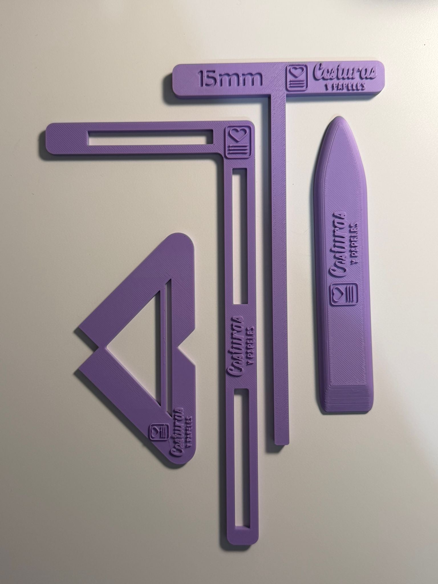 Set de reglas de encuadernación – herramientas para precisión